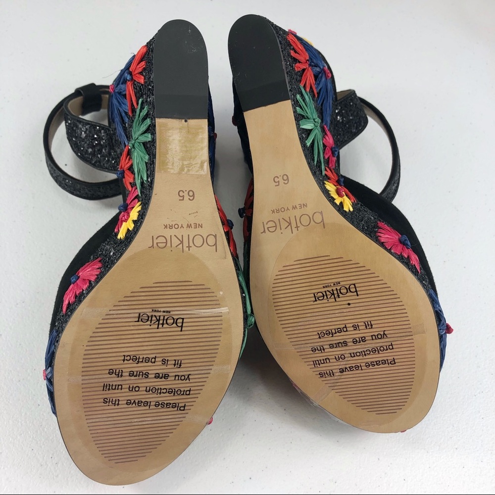 Botkier New York Jessie Wedge Sandals Size 6.5 - Picture 8 of 8